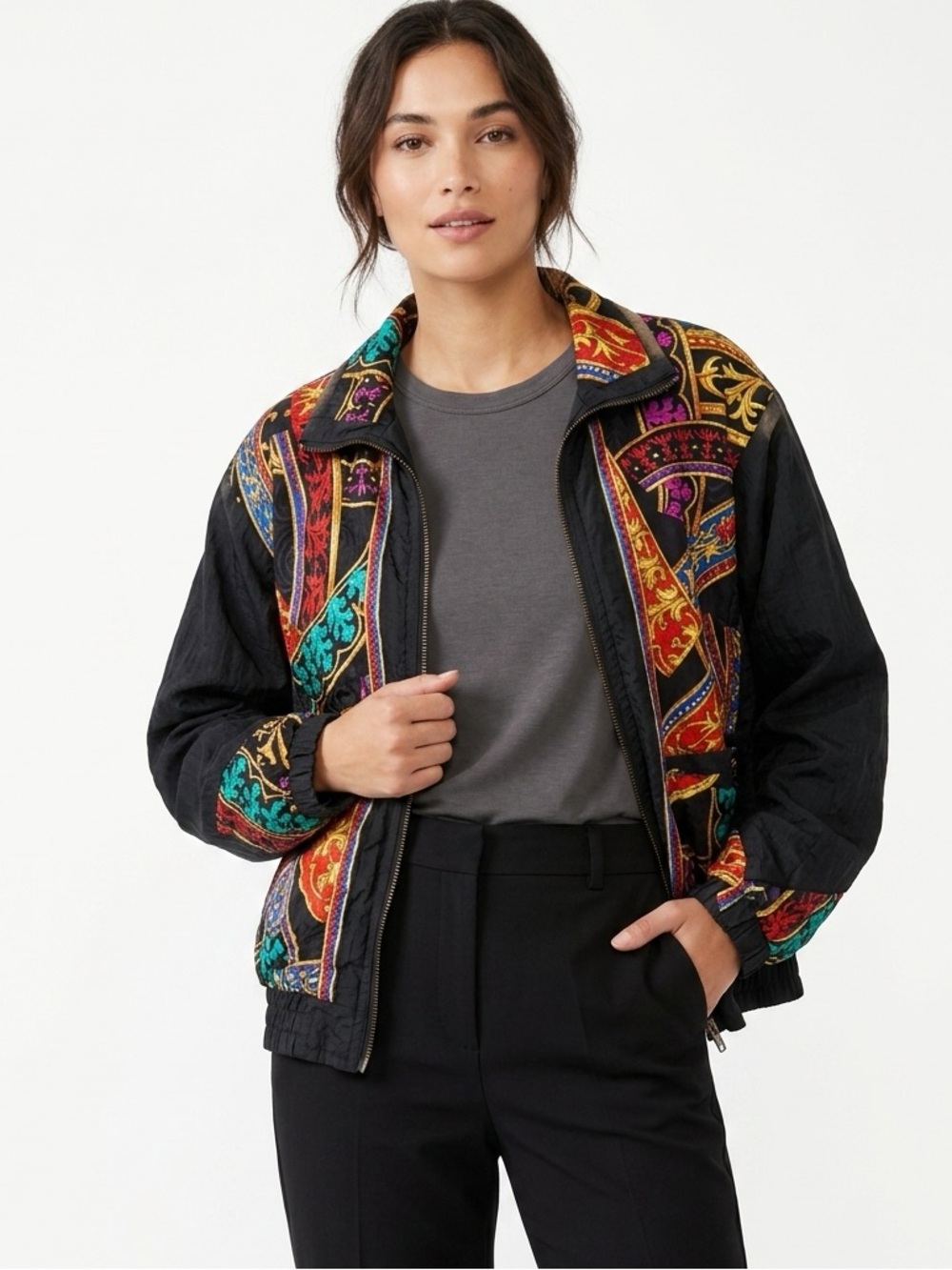 Rock Creek vintage baroque jacket lightweight nylon XL